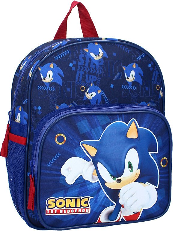 Vadobag Plecak Sonic plecaczek do przedszkola dla dzieci kieszonka na bidon