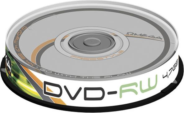 Фото - Оптичний диск Omega DVD-RW 4.7 GB 4x 10 sztuk  (40151)