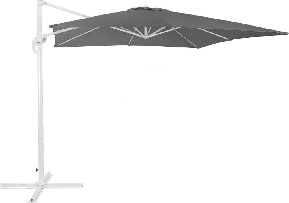 Zdjęcia - Parasol Beliani  ogrodowy 250 x 250 cm ciemnoszary MONZA  (86109)