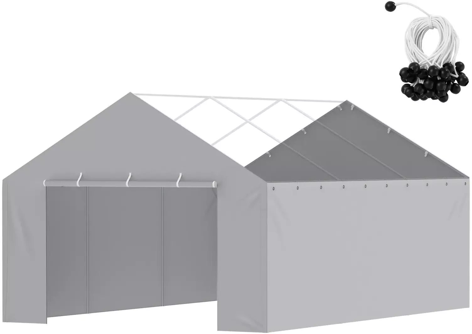 Springos Plandeka do garażu 600x395 cm UV wzmocniona ściana boczna