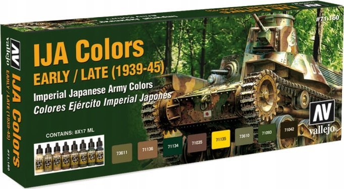 Vallejo : AFV - IJA Colors 1937-1945 8x17