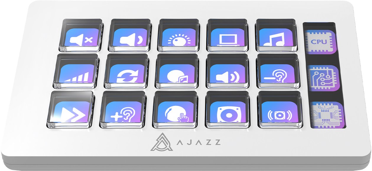 Ajazz Kontroler do streamingu Ajazz AKP153E USB White