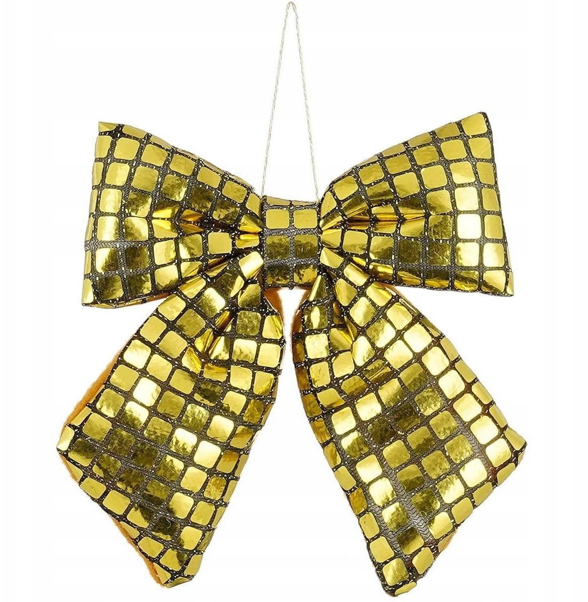 KOKARDA DEKORACYJNA ZŁOTA 15x17CM MICA