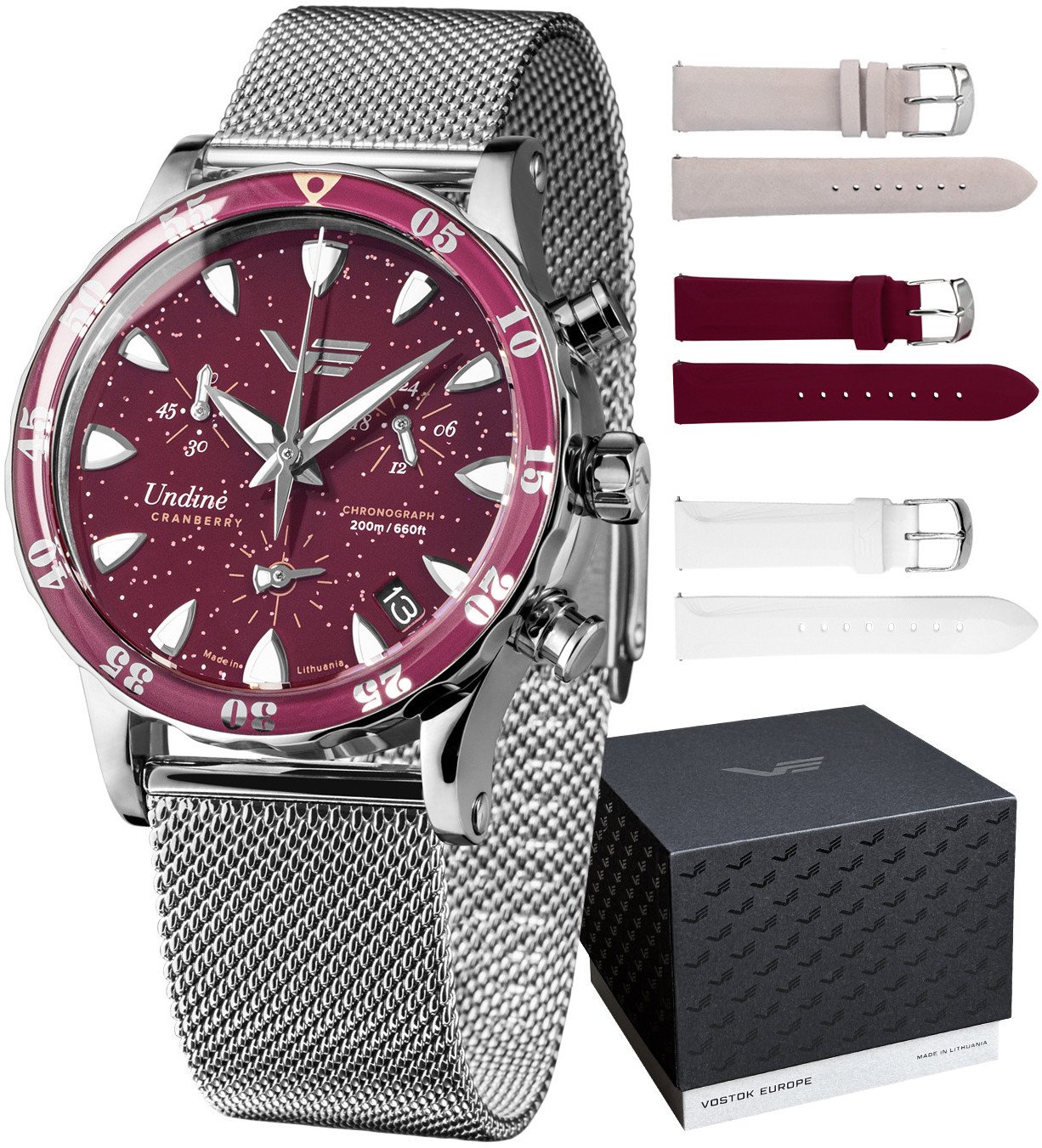 Zegarek Vostok Europe Zegarek damski Vostok Europe VK68-515A774B srebrny