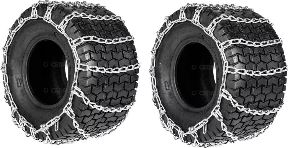 Cedrus ŁAŃCUCHY ŚNIEGOWE NA KOŁA 18" DO TRAKTORKA 18x6.5x8 KOSIARKA ŁAŃCUCH ŚNIEGOWY CEDRUS ACC0197 KOMPLET 2szt. - OFICJALNY DYSTRYBUTOR - AUTORYZOWA