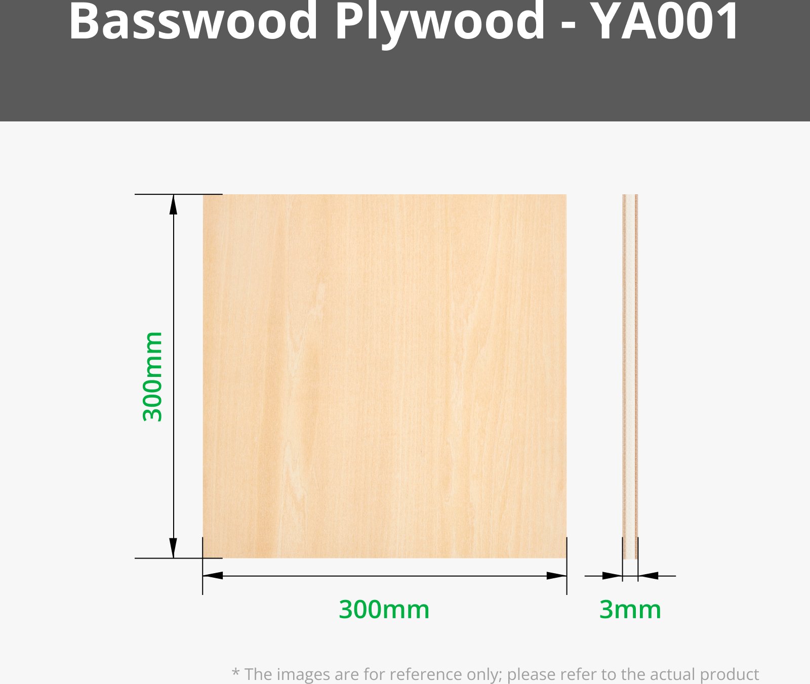 Bambu Lab Sklejka lipowa - 3mm - 300x300mm - - 6szt.} (BML-26772)