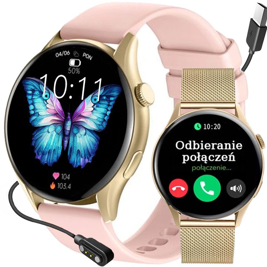 Smartwatch Gravity Zegarek damski SMARTWATCH GRAVITY T11-3 PROF
