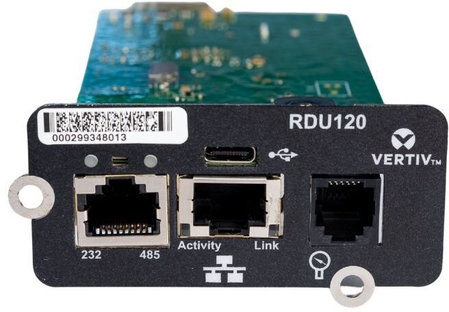 Vertiv Liebert IntelliSlot RDU120 Wewnętrzny Ethernet 1000 Mbit/s