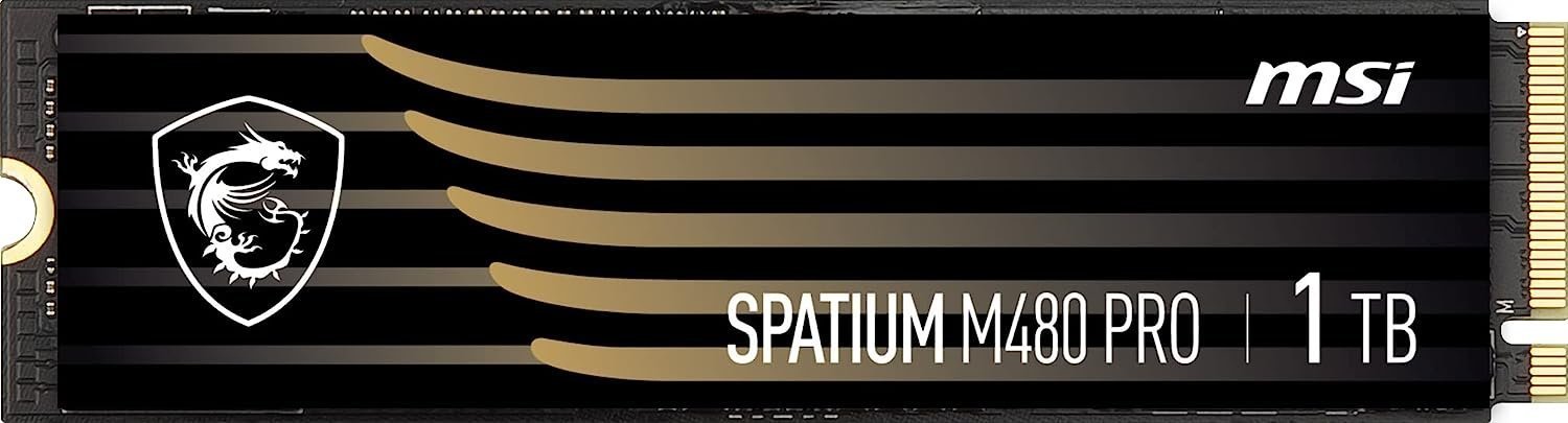Dysk SSD MSI Spatium M480 Pro 1TB M.2 2280 PCI-E x4 Gen4 NVMe (S78-440L1G0-P83)