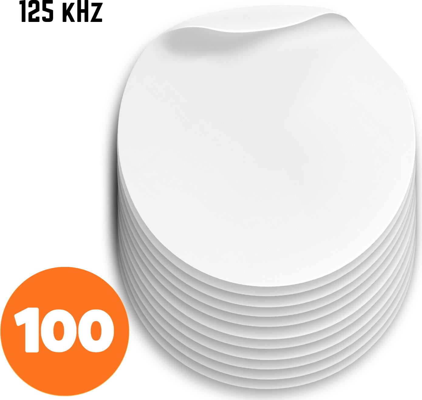 Spreest 100 SZT. NAKLEJKA DOSTĘPU RFID 125 KHZ ZBLIŻENIOWA ID UNIKALNA UNIKALNY
