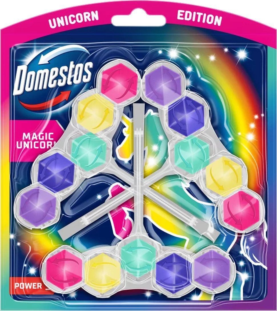 Domestos Magic Unicorn Power 5 Kostka do WC 3 50g