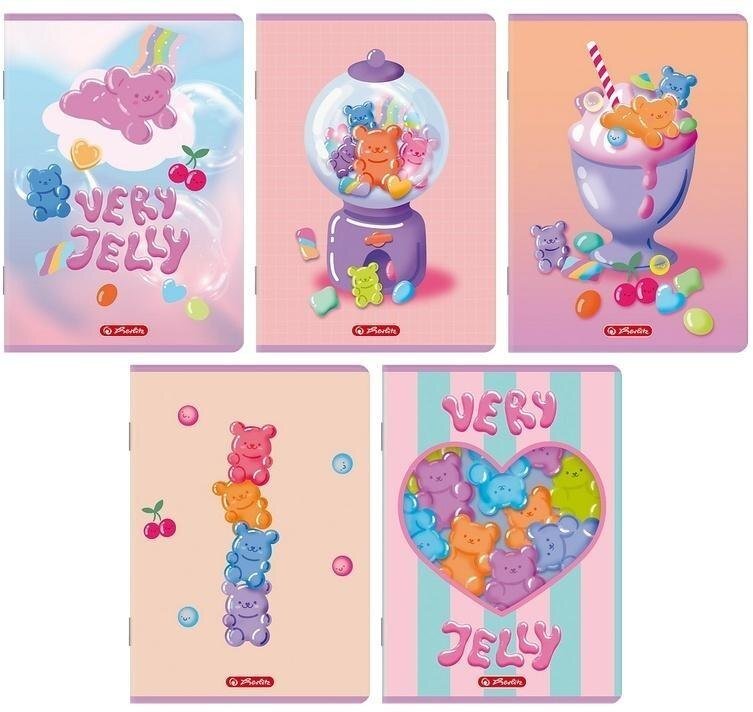 Herlitz Zeszyt A5/32K kratka Jelly (10szt) HERLITZ