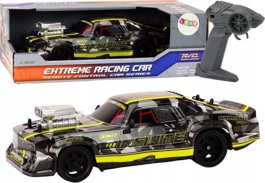 LeanToys Autko Zdalnie Sterowane RC 1:16 Gumowe Koła Drift Czarny