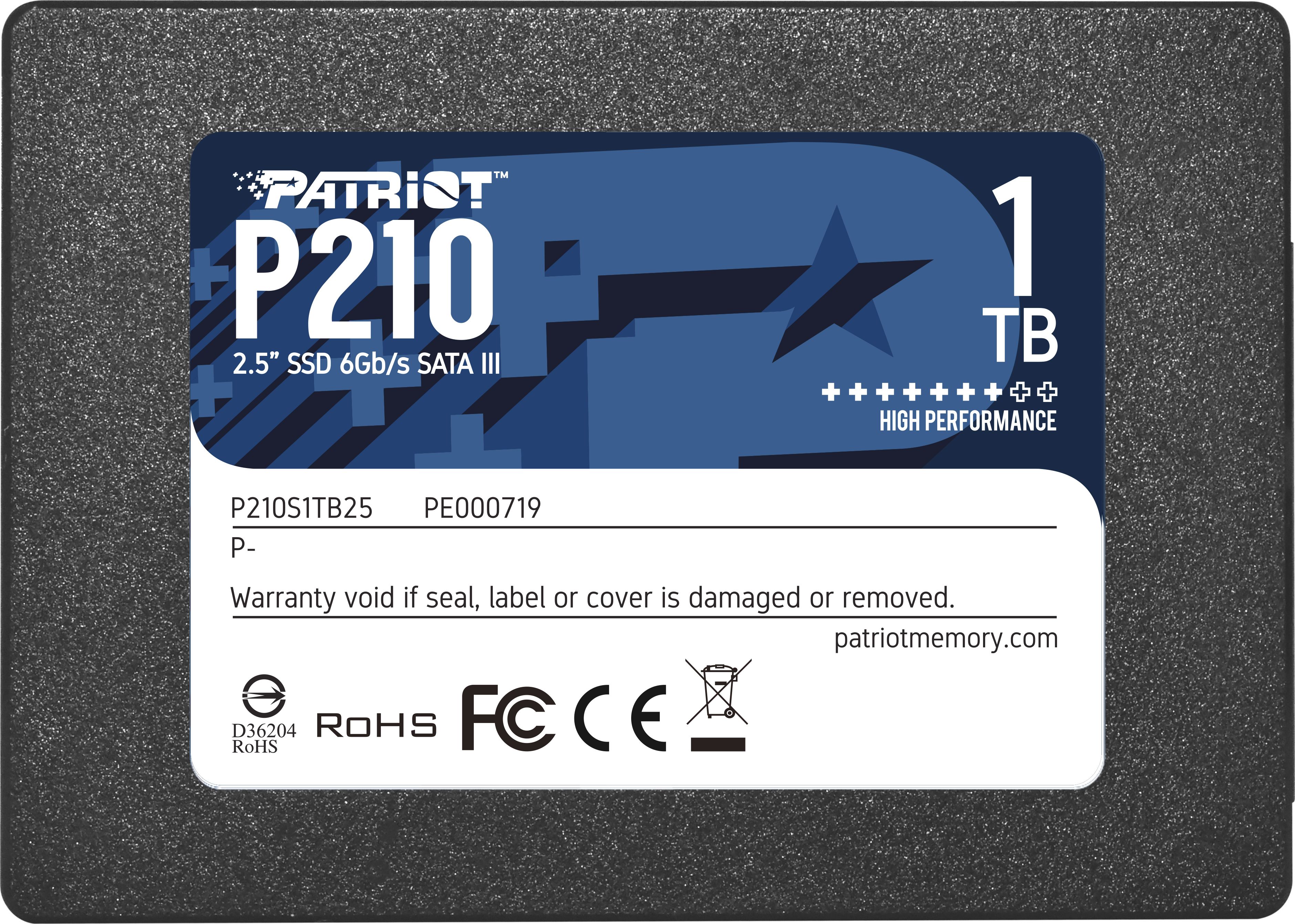 Dysk SSD Patriot P210 1TB 2.5" SATA III (P210S1TB25)