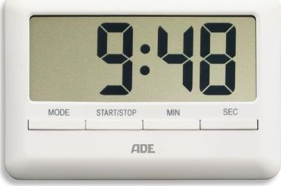 Minutnik ADE Cyfrowy Biały (AD-TD 1600)