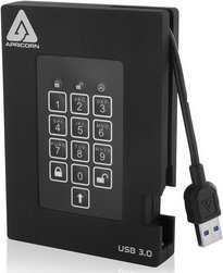 Dysk zewnętrzny SSD Apricorn Aegis Padlock Fortress 256GB Czarny (A25-3PL256-S256F)