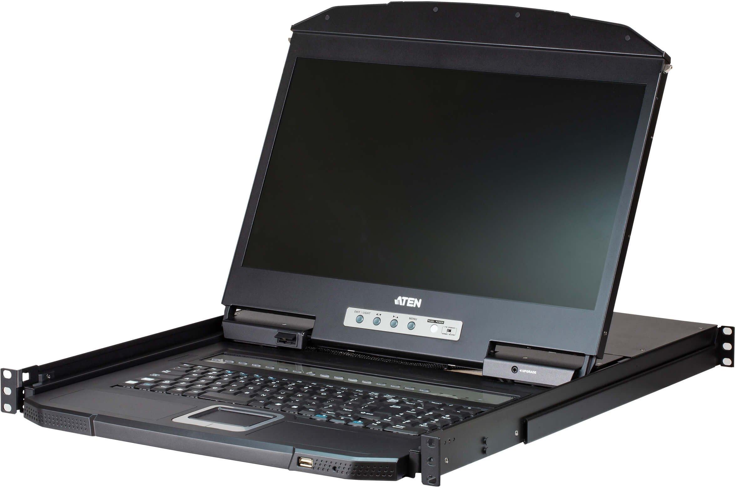 ATEN CL3108 konsola rackowa 47 cm (18.5") 1366 x 768 px Metal, Plastik Czarny 1U
