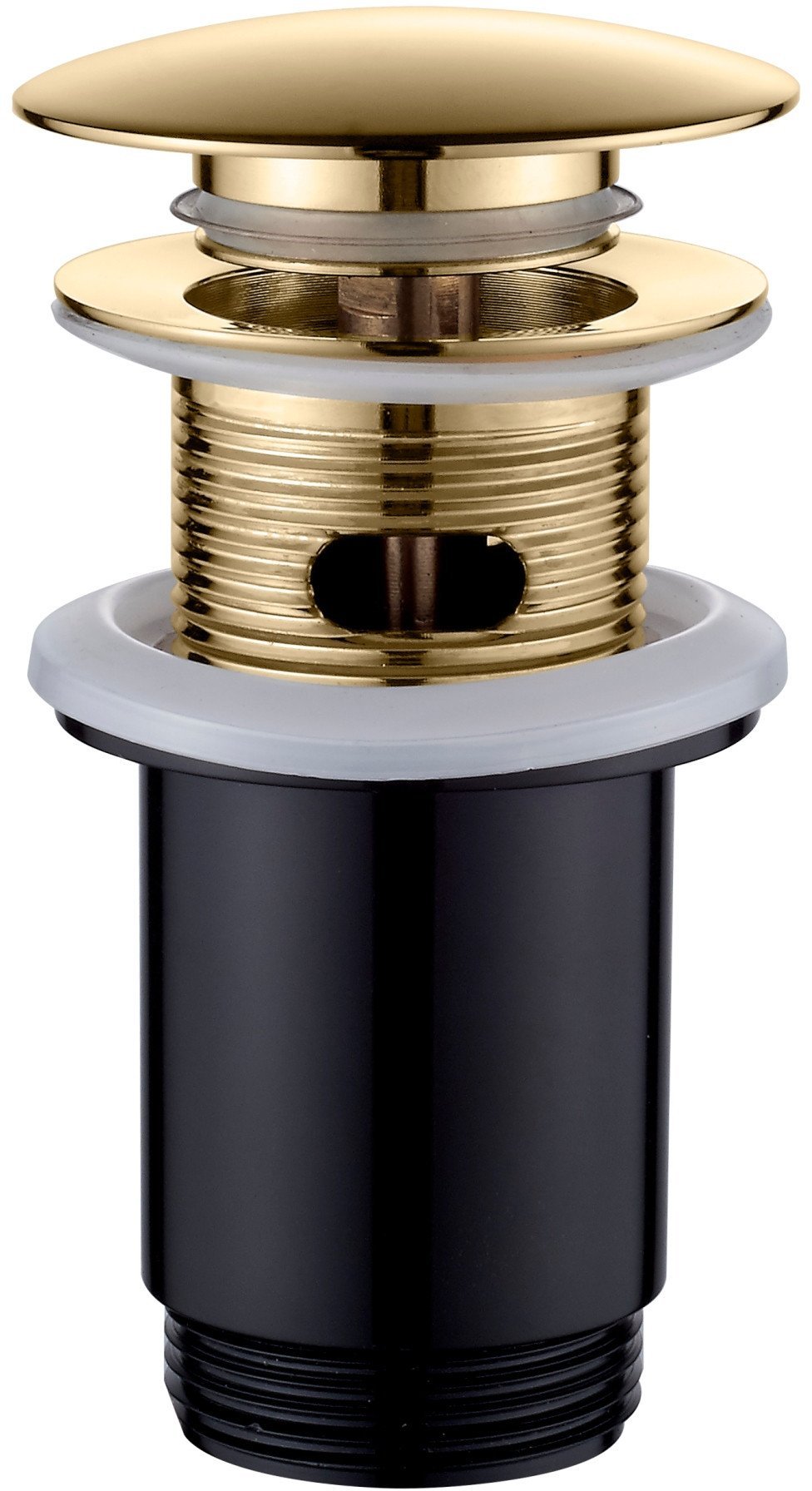 Invena mosiężny korek click-clack, złoty SC-B1-170-V