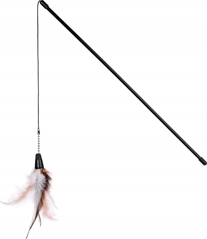 Yarro International YARRO WĘDKA DŁUGA Z BRĄZOWYMI PIÓRKAMI 90/90/20cm