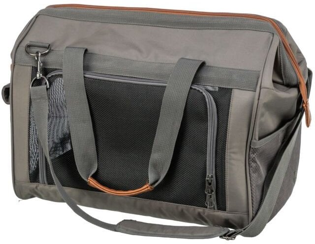 Trixie TRIXIE 28909, Soft pet carrier, Airline pet carrier, Dog, 10 kg, Top & front load, Grey