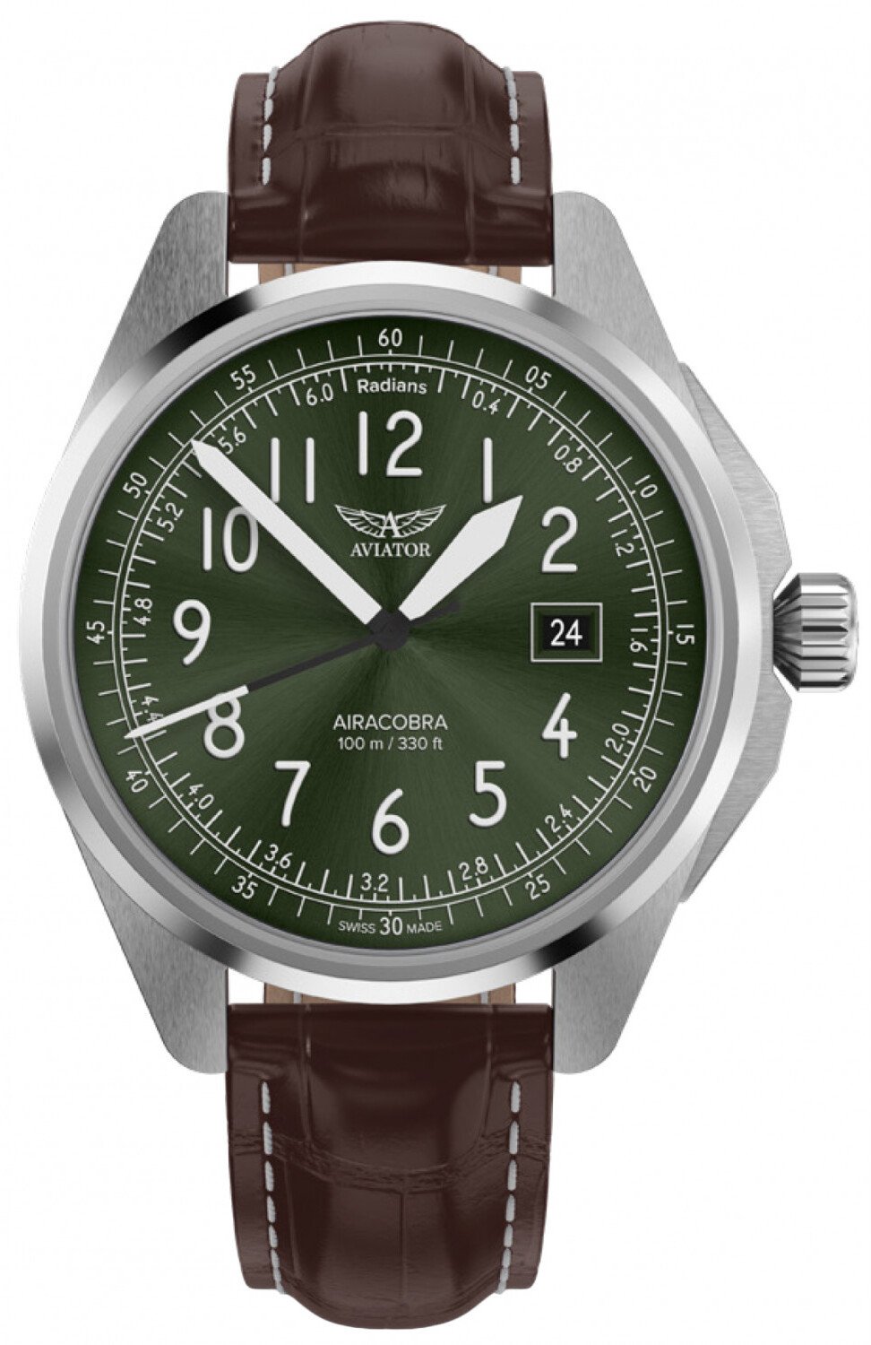 Zegarek męski Aviator V.1.38.0.324.4 brązowy