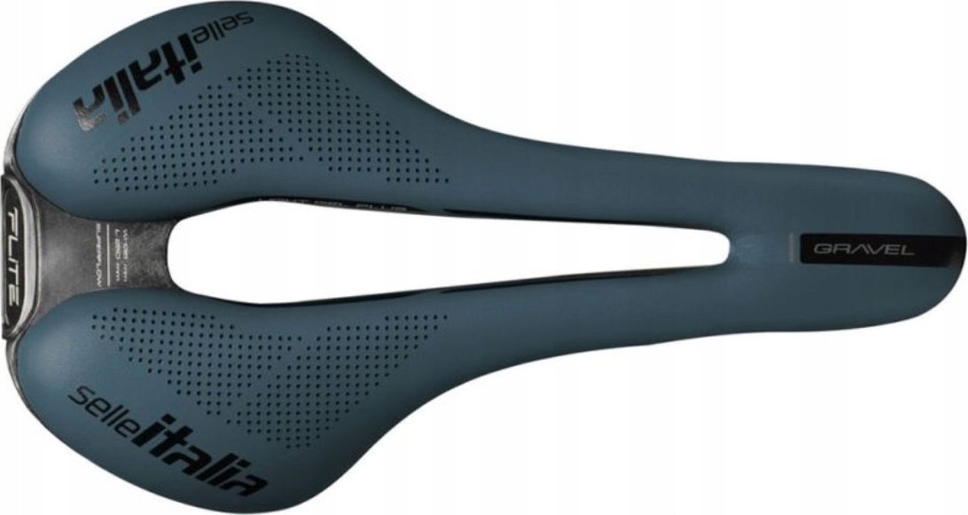 Selle Italia Siodło SELLE ITALIA FLITE BOOST GRAVEL TI316, Superflow S (id match - S3), TI 316 Rail, Fibra-Tek, Light Gel, 228g, Niebieskie