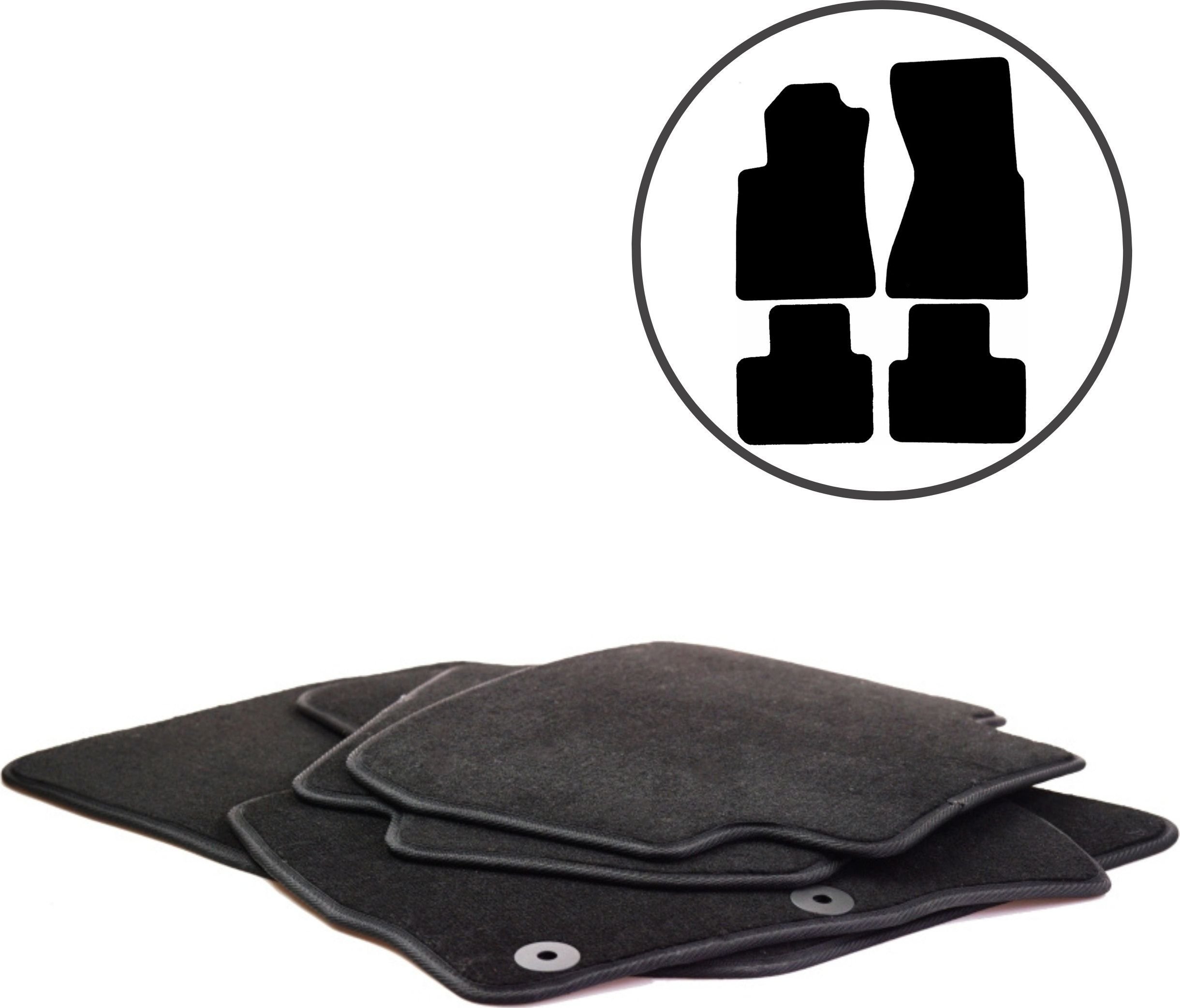 Dikel Dywaniki samochodowe welurowe 4szt. Audi A8 D2