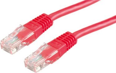 Triton Kabel krosowy UTP, kat. 6 (klasa E), czerwony, 0,5 m