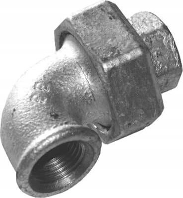 Dwuzłączka nakrętna kolankowa 2"(DN50) UA1 ocynk