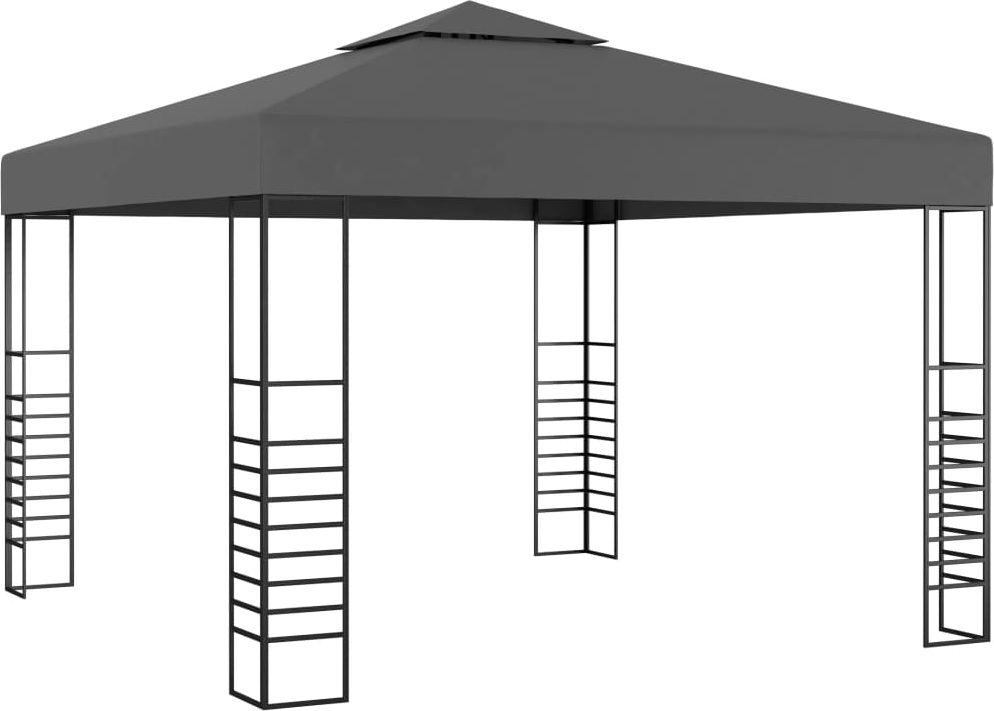 vidaXL Namiot ogrodowy, 3 x 3 m, antracytowy
