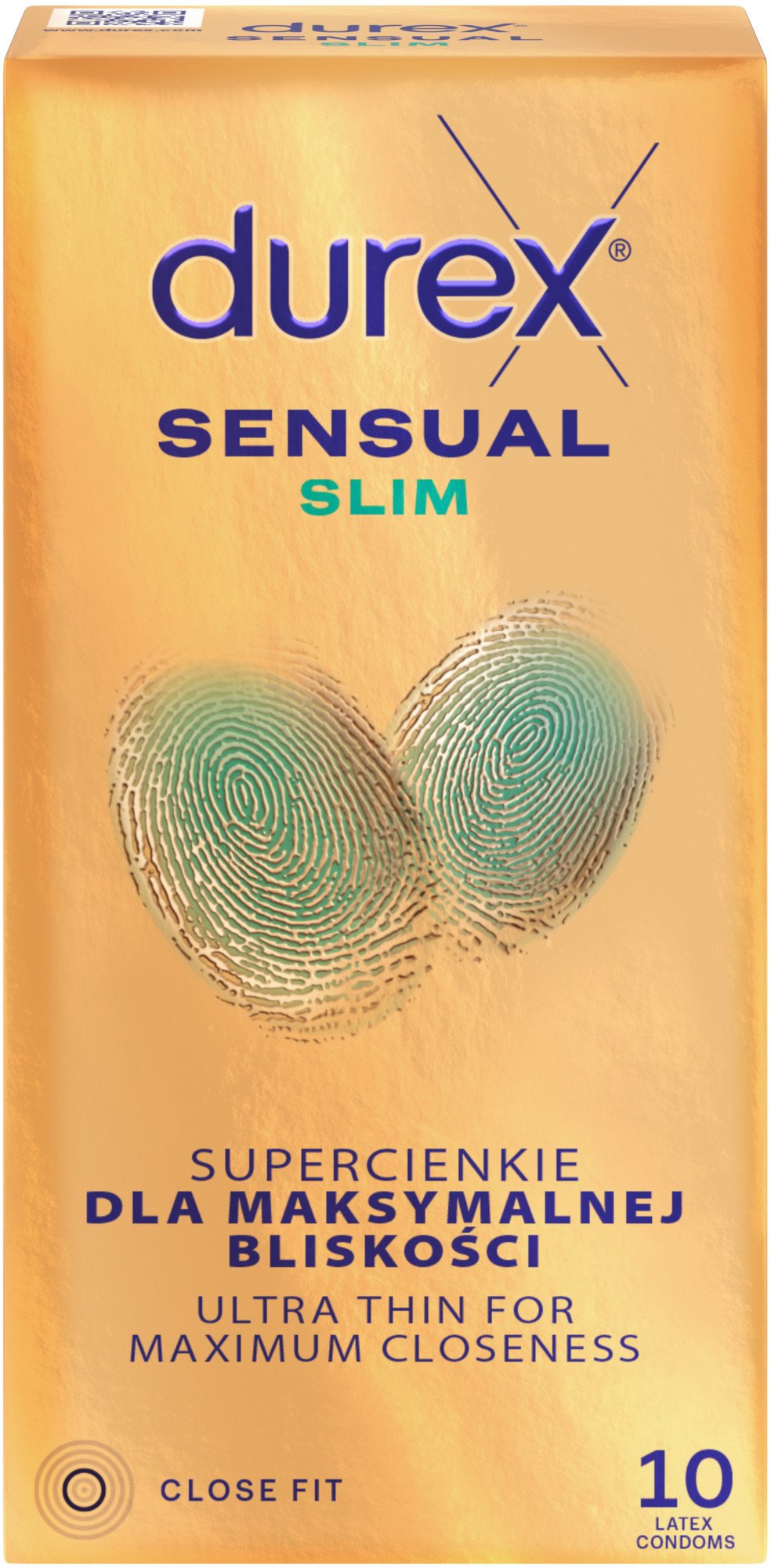 Durex Sensual slim prezerwatywy lateksowe 10szt