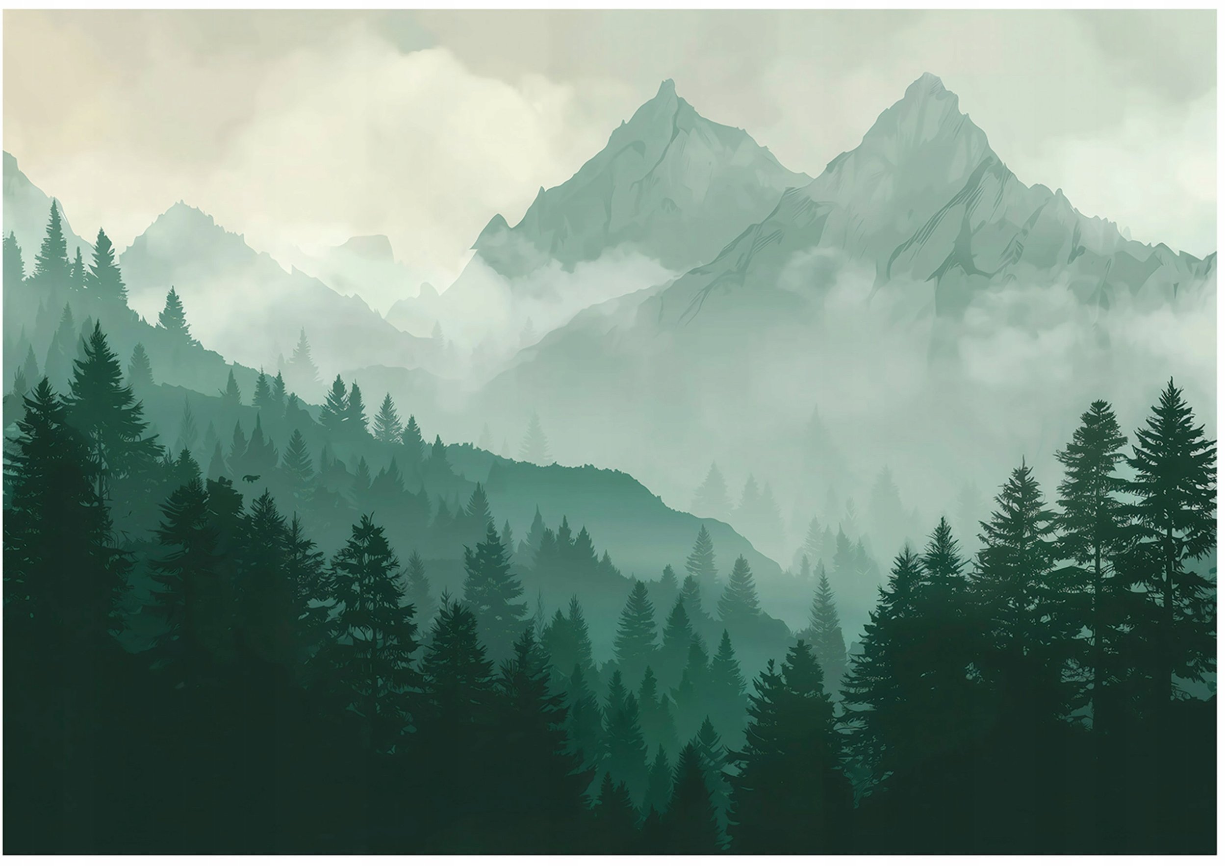 Fototapeta Na Flizelinie Las Góry Do Sypialni Salonu 400x280