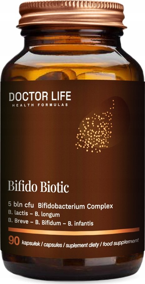 Doctor Life Bifido Biotic* wsparcie mikrobioty jelitowej suplement diety 90 kapsułek