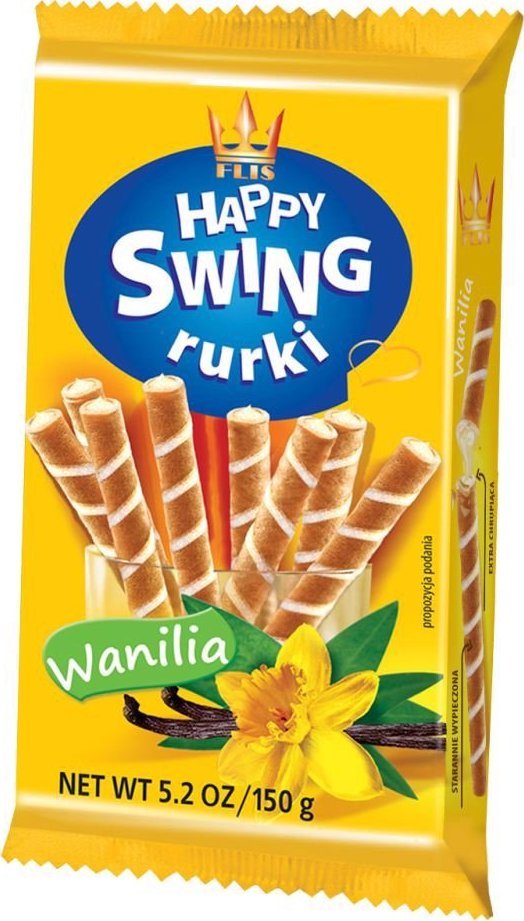 FLIS Flis Rurki Happy Swing o smaku waniliowym 150g
