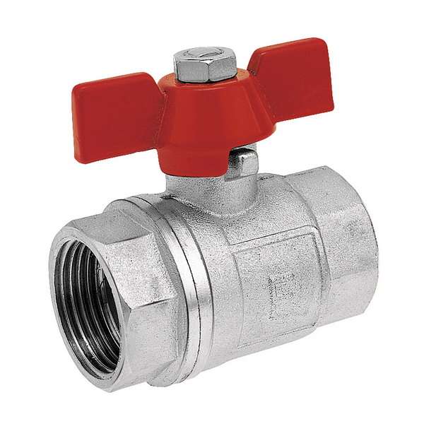 Ferro Zawór kulowy nakrętno-nakrętny 1/2" wodny KM1