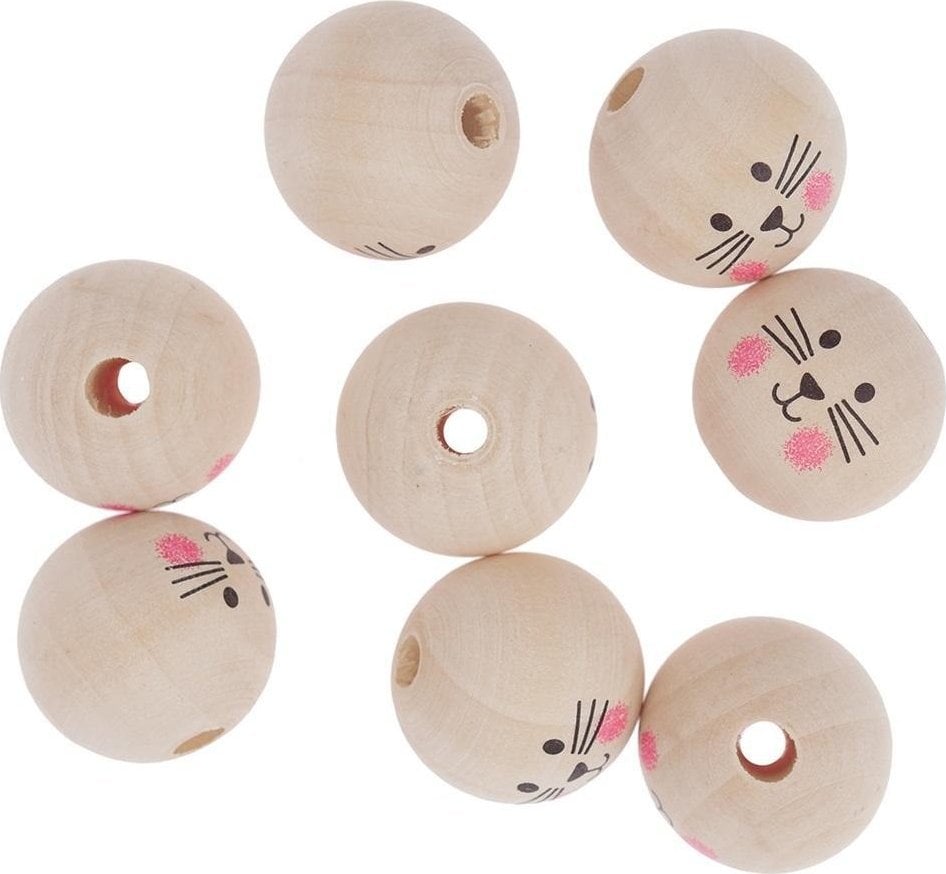 DP Craft Koraliki drewniane 3cm 8szt