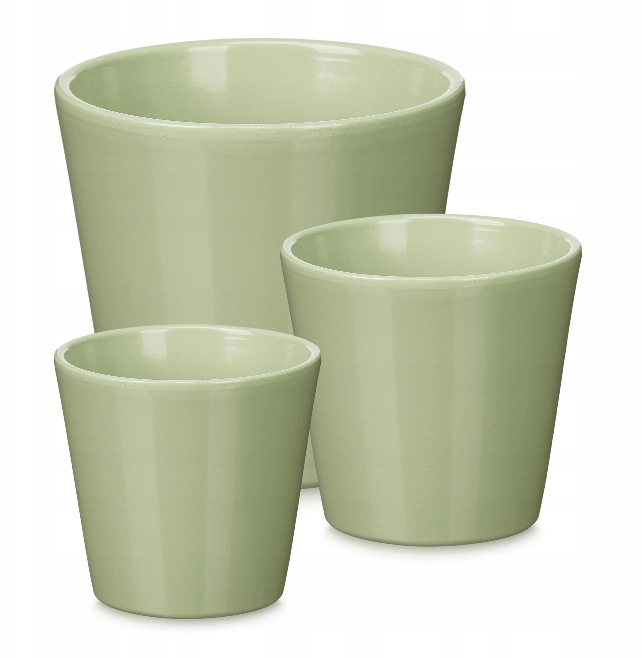 Zestaw stożkowych doniczek Ø 14, 17, 22 cm