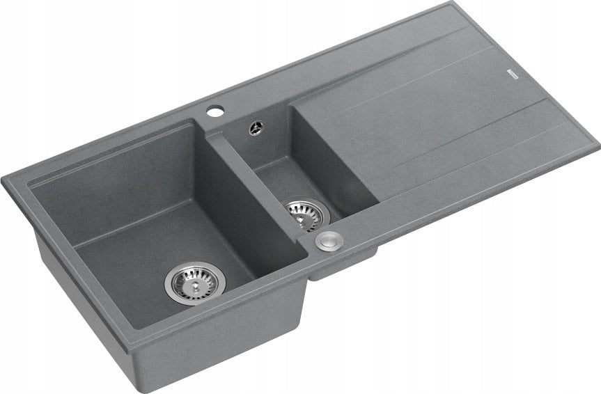 Zlewozmywak GraniteQ EVAN 156 zlewozmywak z syfonem Push To Open 1,5-komorowy z/o (1000x500x210; kom...