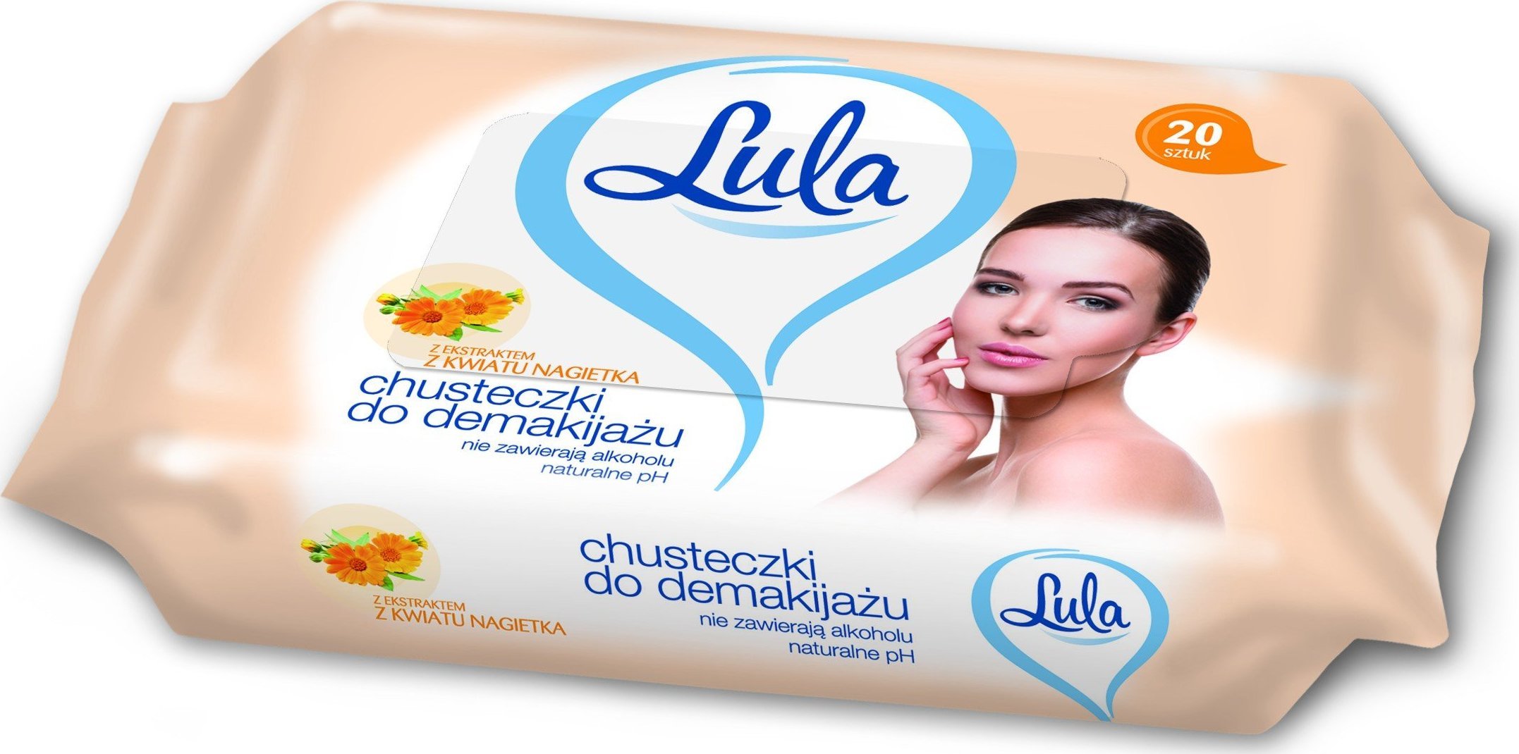 Lula Chusteczki do demakijażu z ekstraktem z kwiatu nagietka 20 szt.