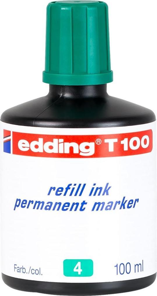 Edding Tusz do markerów permanentnych 100 ml zielony Edding T100/004/Z