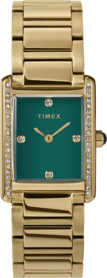 Zegarek Timex Zegarek damski TW2W87500 CYRKONIE złoty
