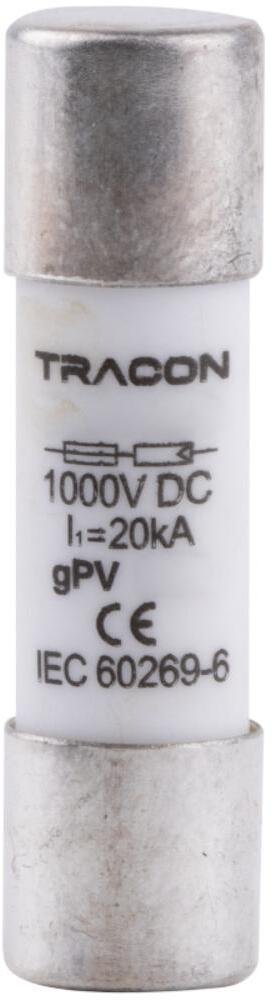 Tracon Electric Osprzęt instalacyjny Bezpiecznik cylindryczny CFPV 10X38 3A 1000V gPV