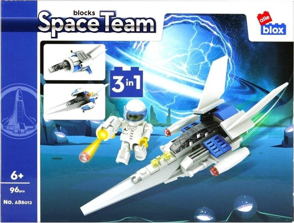 ALLEBLOX Klocki konstrukcyjne Space 96 elementów