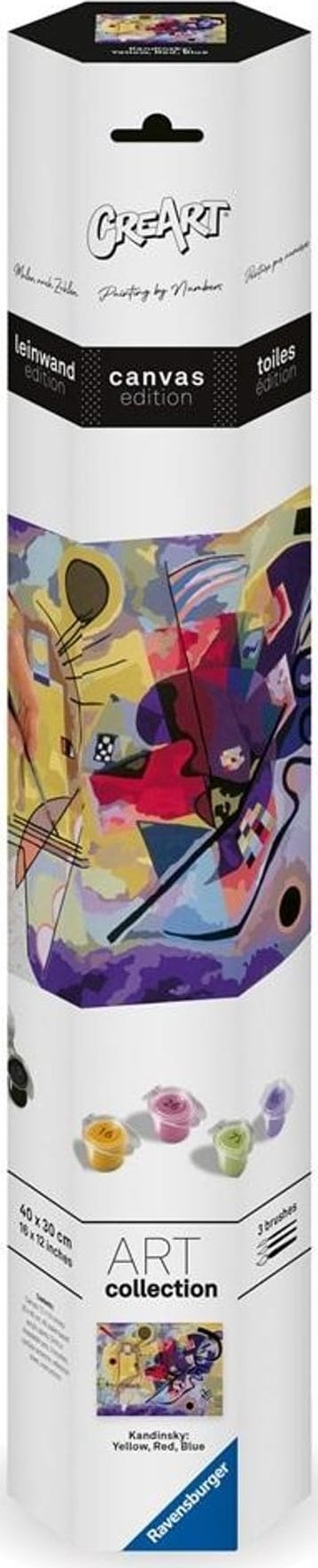 Ravensburger CreArt na płótnie: Yellow, Red, Blue