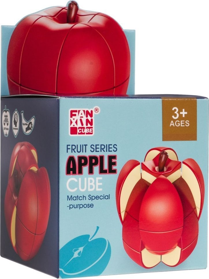 Układanka Jabłko dla dzieci 3+ i dorosłych Kostka logiczna Łamigłówka + Trening umysłu