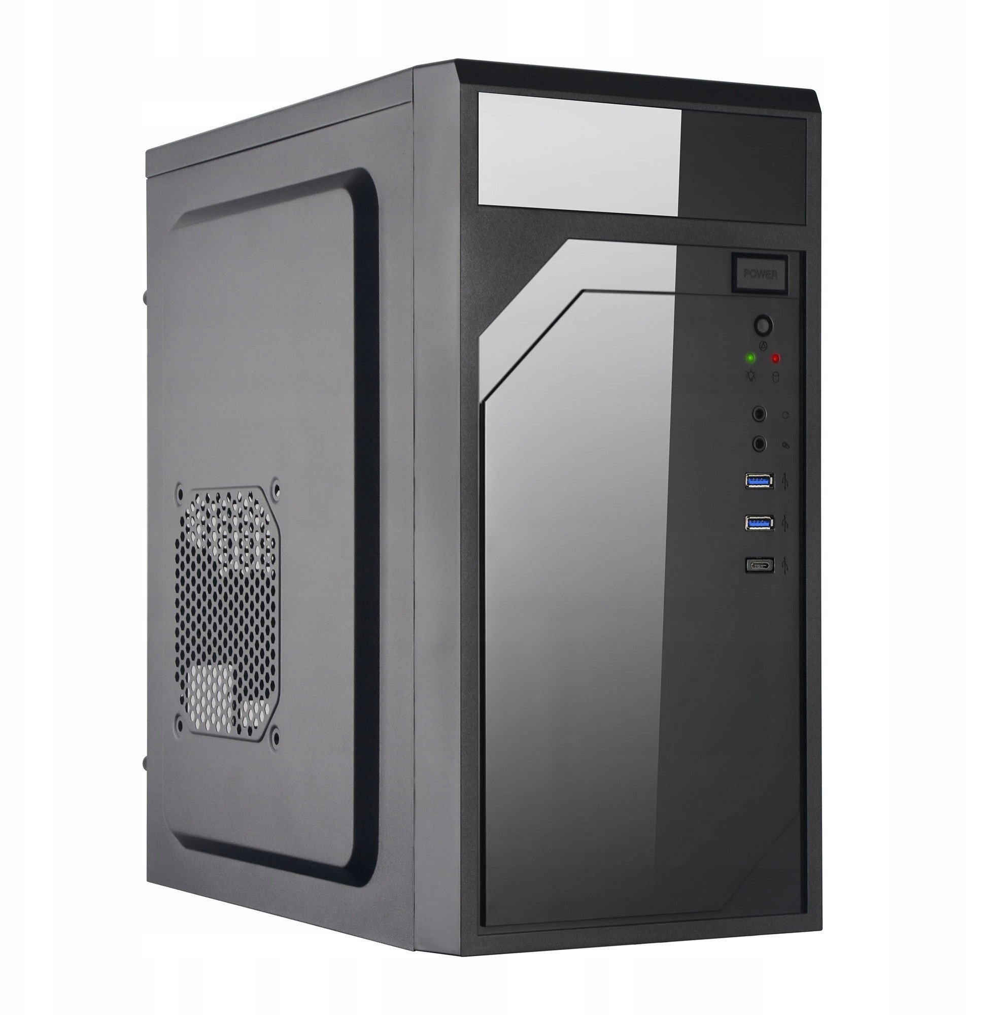 EUROCASE skříň ML M6-590B, mATX, 2x USB-A, černá