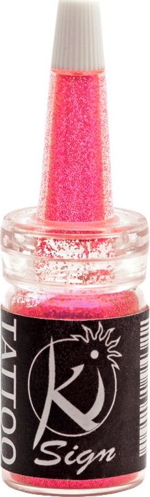 Ki-Sign Brokat do ciała 7 ml Neonowo Różowy UV