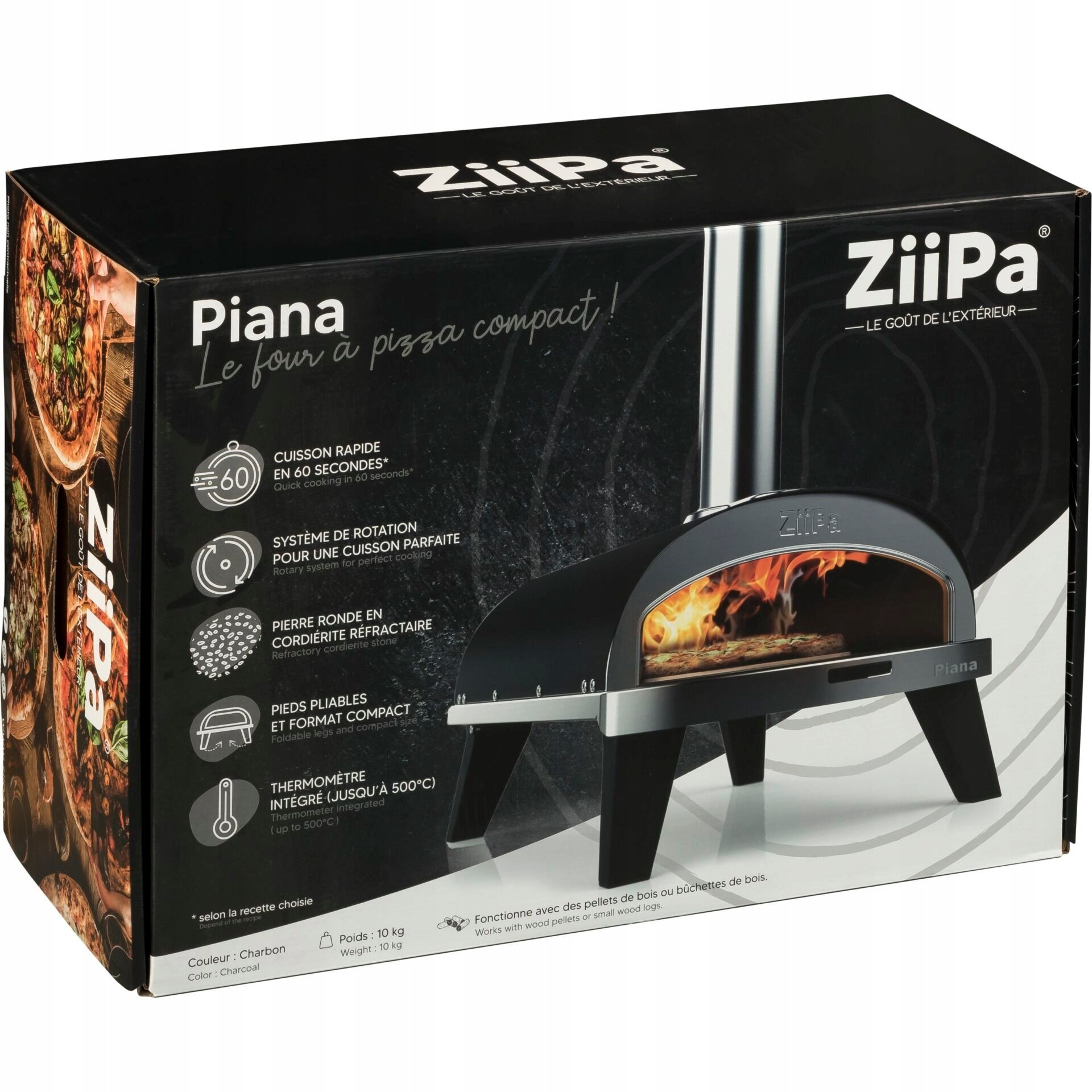 Mini piekarnik ZiiPa Piana Pellet Pizza Oven Węgiel