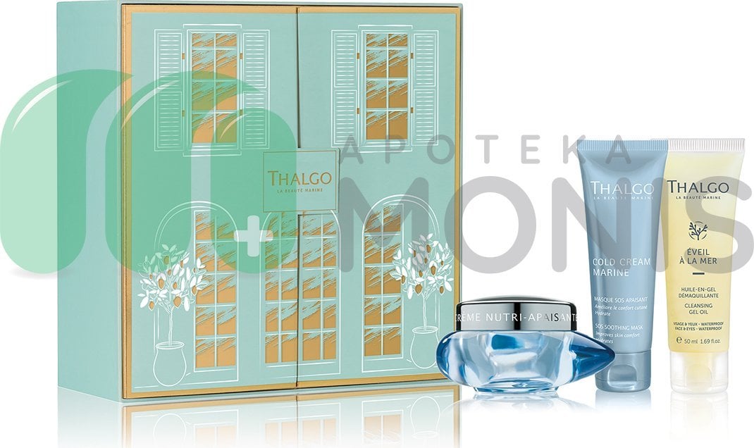 Thalgo Gift Box Set : Przebudzenie na Morzu, Cleanser, Cleansing Gel, For Face, 50 ml + Cold Cream Marine, Soothing, Cream, For Face, 50 ml + Cold Cre