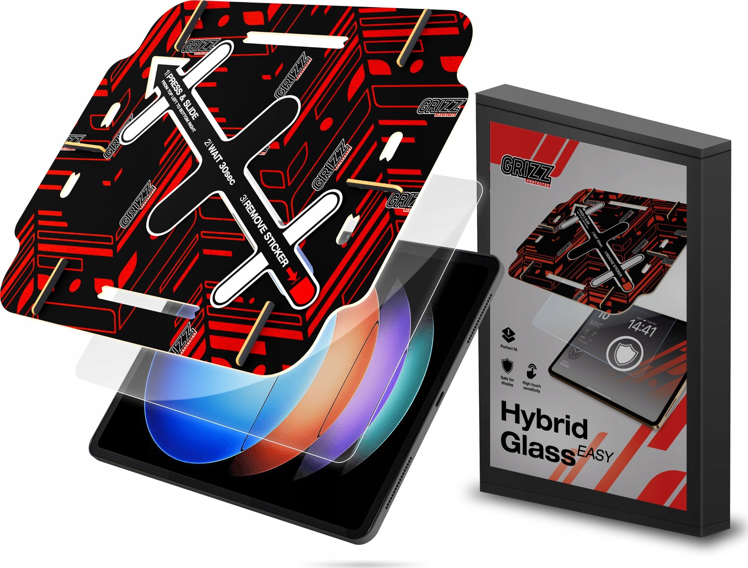 GrizzGlass Szkło hybrydowe GrizzGlass HybridGlass Easy do Xiaomi Pad 6S Pro 12.4